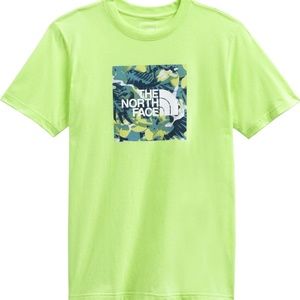BRAND NEW men the north face sharp green tee shirt size L (100% cotton)
